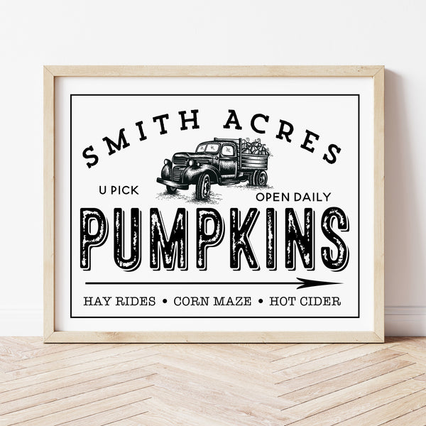 Pumpkin Patch Sign | Fall Wall Signs | Ollie + Hank
