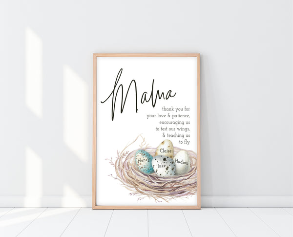 Family Nest Art | Ollie + Hank