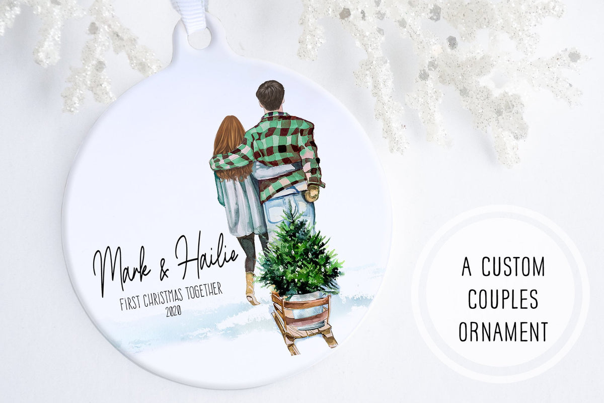 First Christmas Together Ornament | Ollie + Hank, image size:1200x800