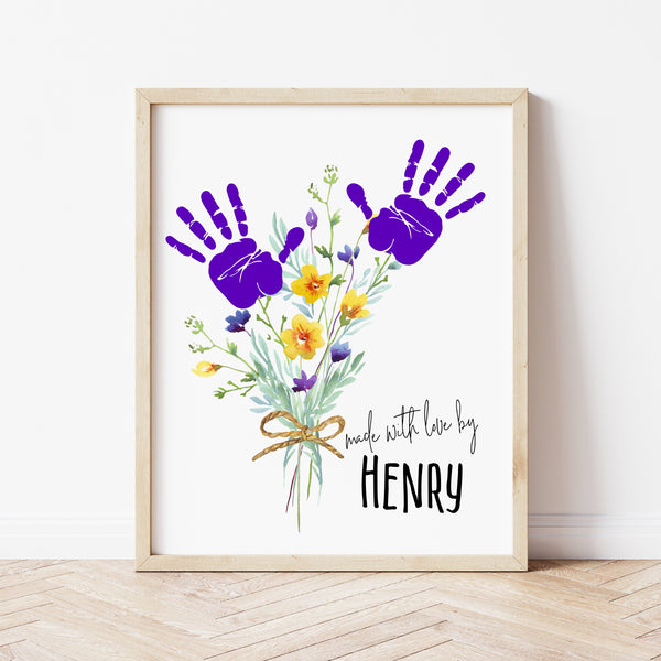 Flower Handprint Craft | Flower Handprint Art