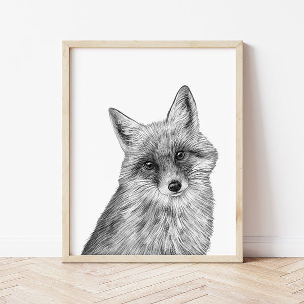 Woodland Nursery Prints | Fox Wall Art | Ollie + Hank