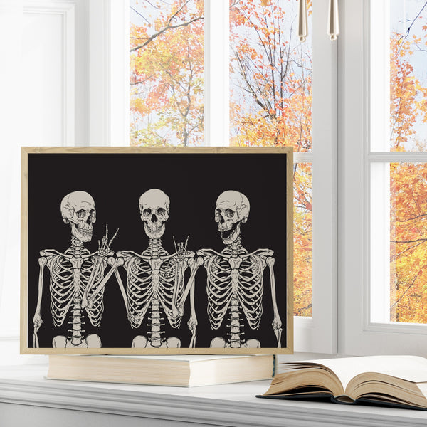 Skeleton Printable | Funny Skeleton Print | Ollie + Hank