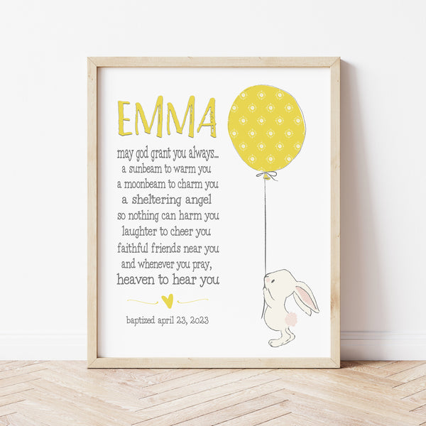 Goddaughter Gifts | Irish Blessing Nursery Print | Ollie + Hank
