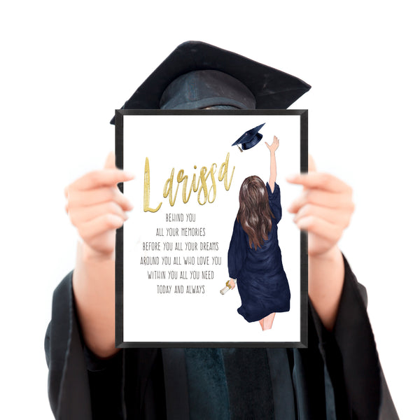 Graduation Gifts For Her Ideas | Graduation Poem Print | Ollie + Hank