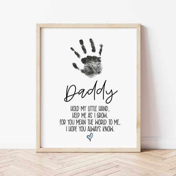 Handprint Art For Father's Day | I Love You Daddy Poem | Ollie + Hank
