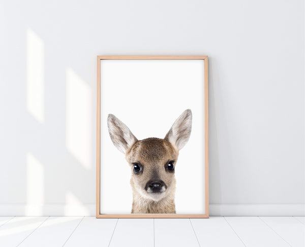 Little Fawn Nursery Art | PeekABoo Deer Print | Ollie + Hank