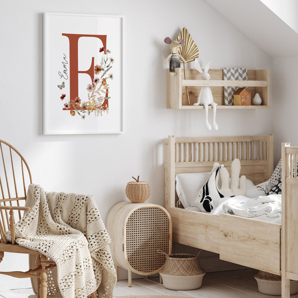 Wildflower Nursery Decor | Little Wildflower Print | Ollie + Hank
