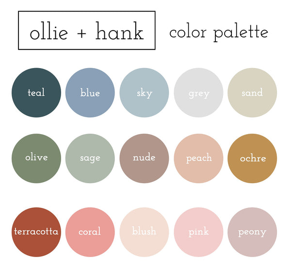 Personalised Baby Name Wall Art | Name Wall Decor For Nursery | Ollie + Hank