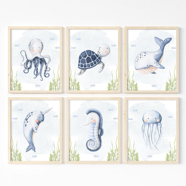 Nautical Nursery Decor | Under The Sea Wall Art | Ollie + Hank