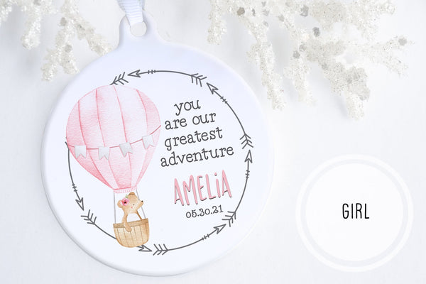 Newborn Baby Gift Ideas | Our Greatest Adventure Ornament | Ollie + Hank
