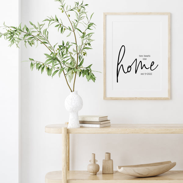 New Home Sign Ideas | Two Hearts One Home | Ollie + Hank