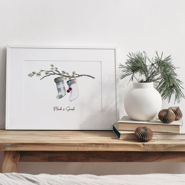 Christmas Gift For Family Ideas | Personalized Family Christmas Stockings Print