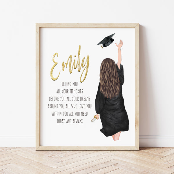 Personalized High School Graduation Gifts | Graduation Poem Print | Ollie + Hank