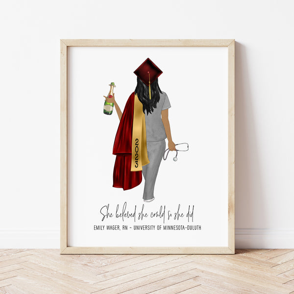 Personalized Nurse Gifts | Nurse Wall Art | Ollie + Hank