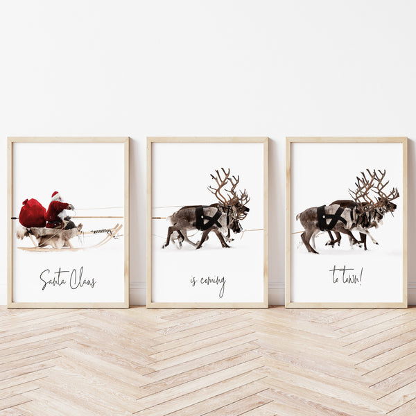 Printable Christmas Art | Santa Claus Art | Ollie + Hank