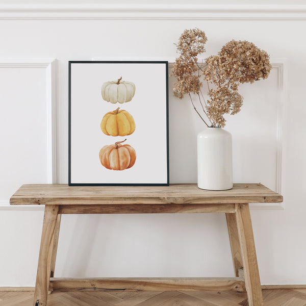 Fall Artwork | Pumpkin Print | Ollie + Hank