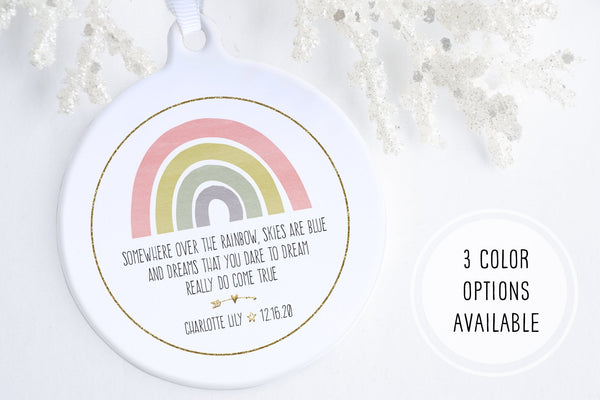 Rainbow Baby Gifts Girl | Rainbow Baby Ornament | Ollie + Hank