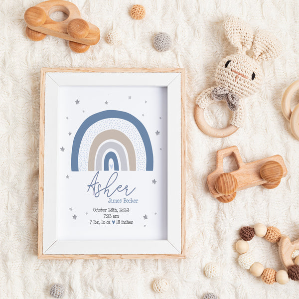 Rainbow Print For Nursery | Ollie + Hank