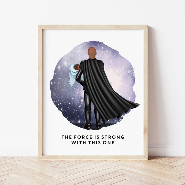 Star Wars Fathers Day Gift | Best Dad In The Galaxy Print | Ollie + Hank