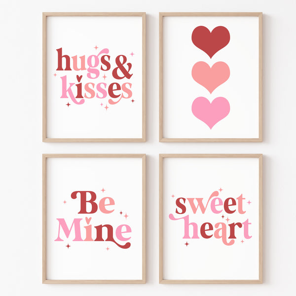 Valentines Day Decor | Valentine Day Wall Art Set | Ollie + Hank
