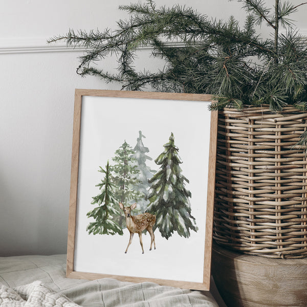 Winter Wall Art | Winter Forest Wall Art | Ollie + Hank
