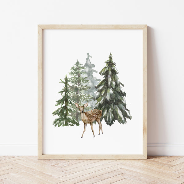 Winter Wall Art | Winter Forest Wall Art | Ollie + Hank