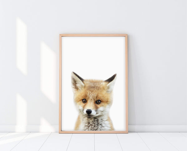 Woodland Nursery Theme | PeekABoo Fox Print | Ollie + Hank