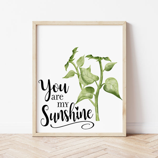 Flower Handprint Art | You Are My Sunshine Handprint Craft | Ollie + Hank