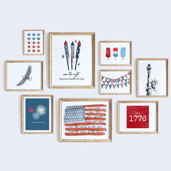 4th Of July Art | Independence Day Artwork | Ollie + Hank