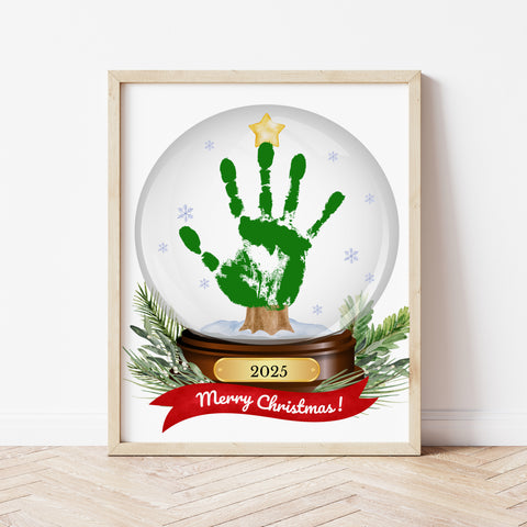 Christmas Tree Craft Printable | Handprint Christmas Tree | Ollie + Hank