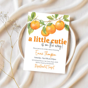 A Little Cutie Is On The Way | Little Cutie Baby Shower | Ollie + Hank