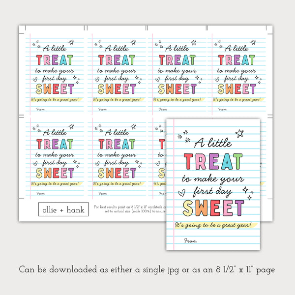 Back To School Gift For Students | A Little Treat To Make The First Day Sweet | Ollie + Hank