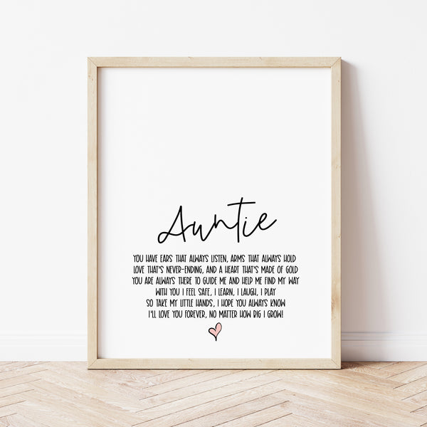 Card For Aunt | Aunt Gift From Baby | Ollie + Hank