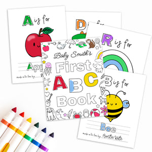 ABC Coloring Book | Baby Shower Activity | Ollie + Hank