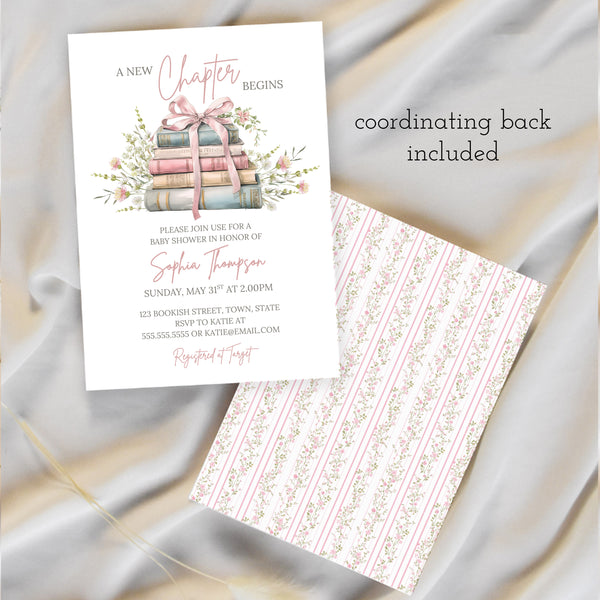 Storybook Baby Shower Invitations | Book Themed Baby Shower | Ollie + Hank