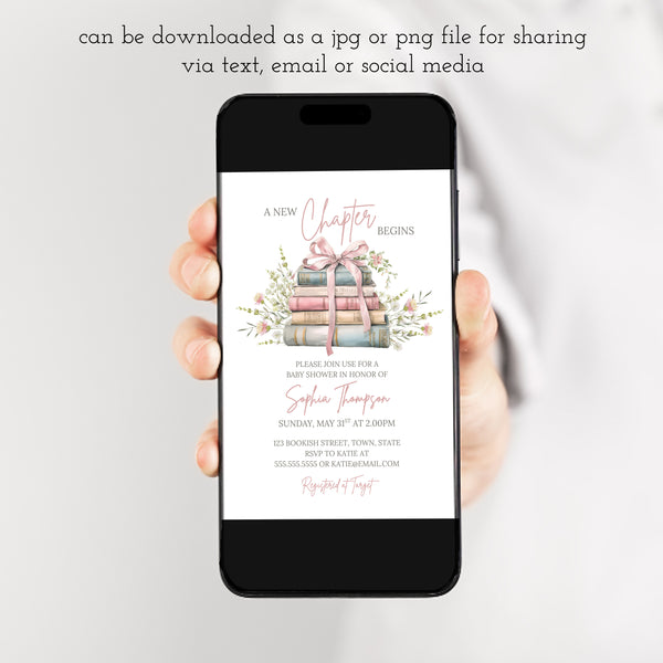 Storybook Baby Shower Invitations | Book Themed Baby Shower | Ollie + Hank