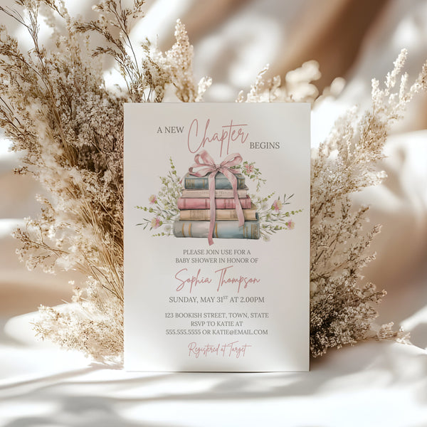 Storybook Baby Shower Invitations | Book Themed Baby Shower | Ollie + Hank