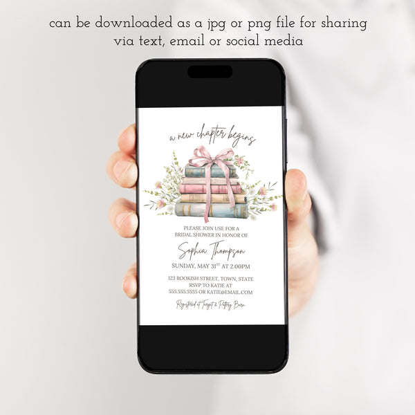 A New Chapter Begins Bridal Shower | Book Themed Bridal Shower | Ollie + Hank