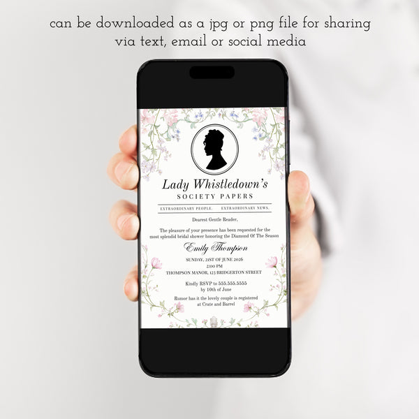 Bridgerton Bridal Shower | Bridgerton Invitation | Ollie + Hank