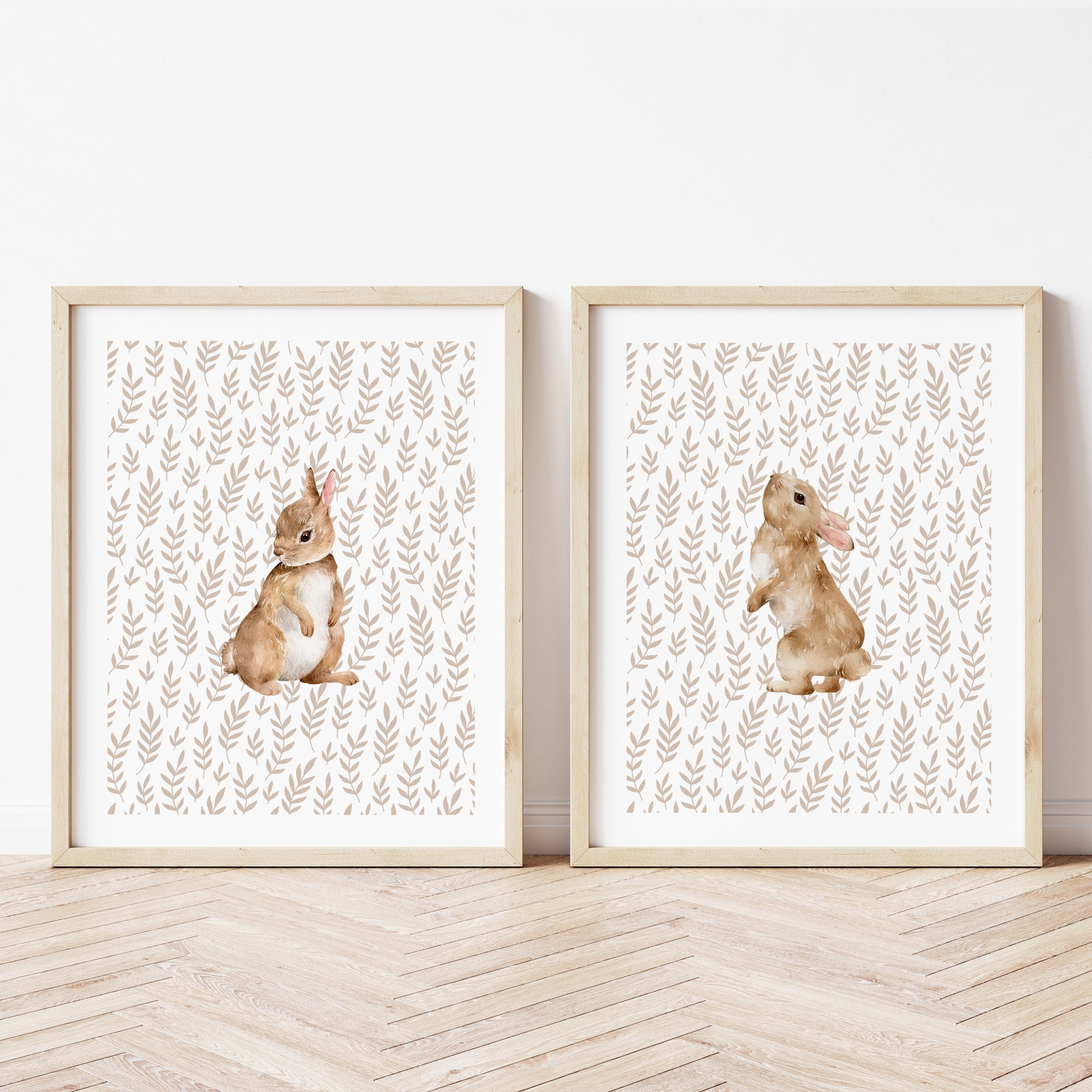 Bunny Nursery Prints Bunny Nursery Wall Art