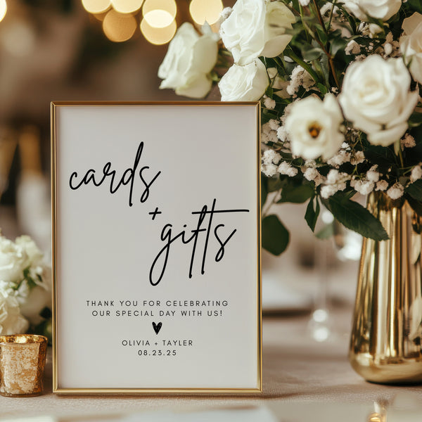 Cards And Gifts Sign | Cards And Gifts Wedding Sign | Ollie + Hank