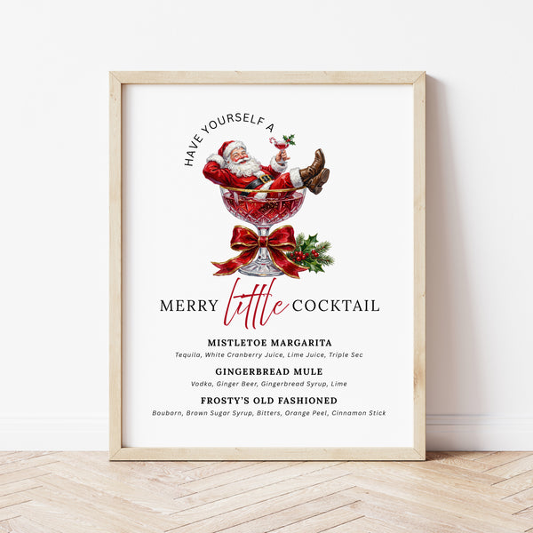 Christmas Bar | Christmas Cocktail Party Menu | Ollie + Hank