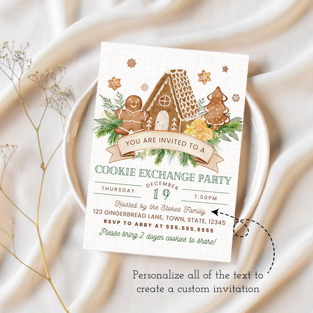 Cookie Exchange Invitation | Christmas Cookie Exchange | Ollie + Hank cookie-exchange-invitation-christmas-cookie-exchange-ollie-hank