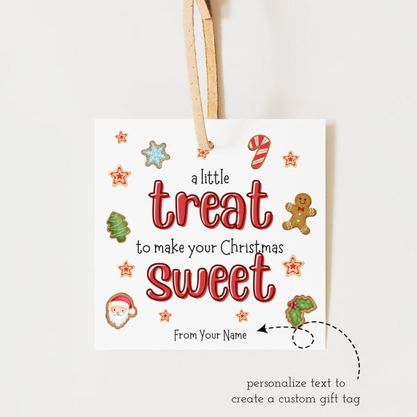 Christmas Treat Bag | Christmas Cookie Gift Tag | Ollie + Hank