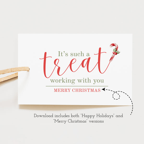 Christmas Gift For Coworkers | Christmas Gift Tag | Ollie + Hank