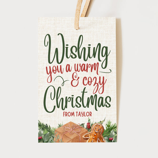 Christmas Gift Tag Editable | Holiday Gift Tag | Ollie + Hank