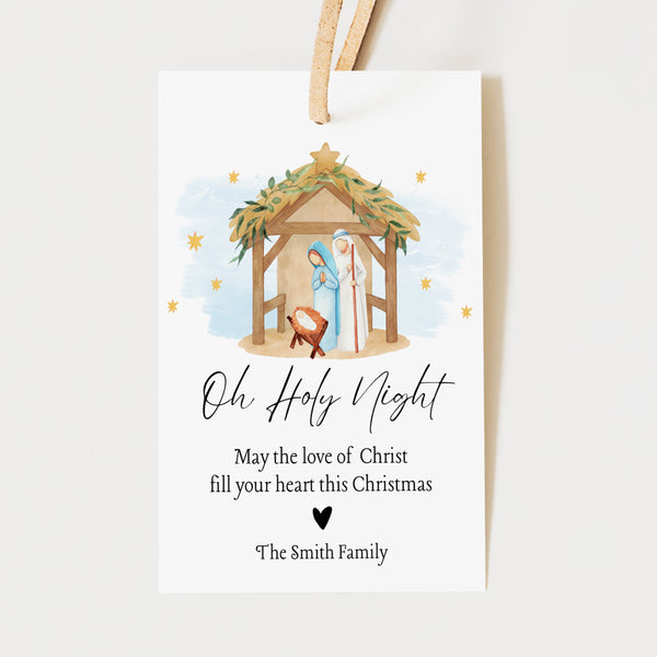 Christmas Gift Tags | Oh Holy Night | Ollie + Hank