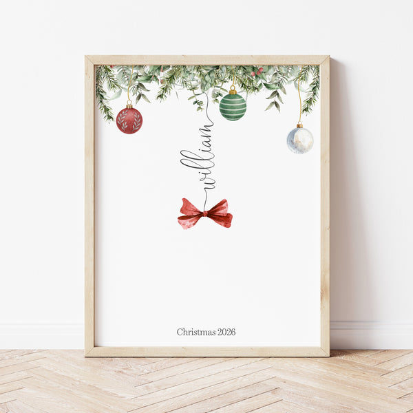 Christmas Handprint Crafts | Christmas Handprint Ornament  | Ollie + Hank