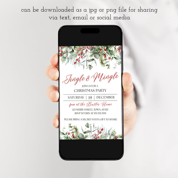 Jingle And Mingle Christmas Party Invitation | Ollie + Hank