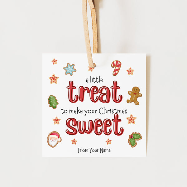 Christmas Treat Bag | Christmas Cookie Gift Tag | Ollie + Hank